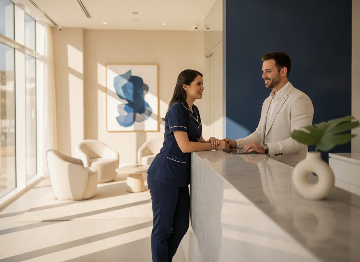 Atendimento comercial em clínicas